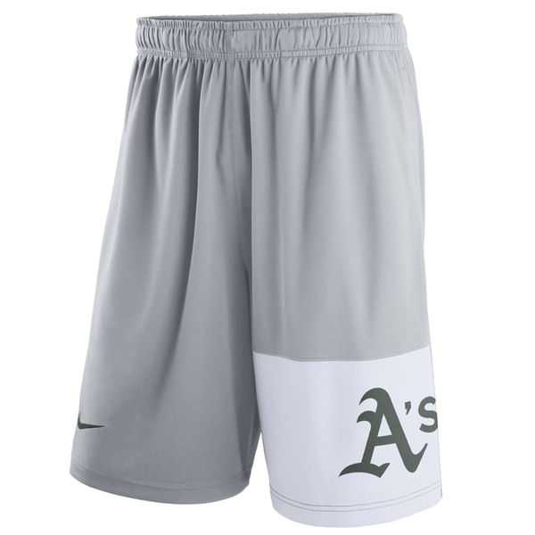 Men's Oakland Athletics Nike Gray Dry Fly Shorts,We sell and wholesale Men's Oakland Athletics Nike Gray Dry Fly Shorts on line form chian!
